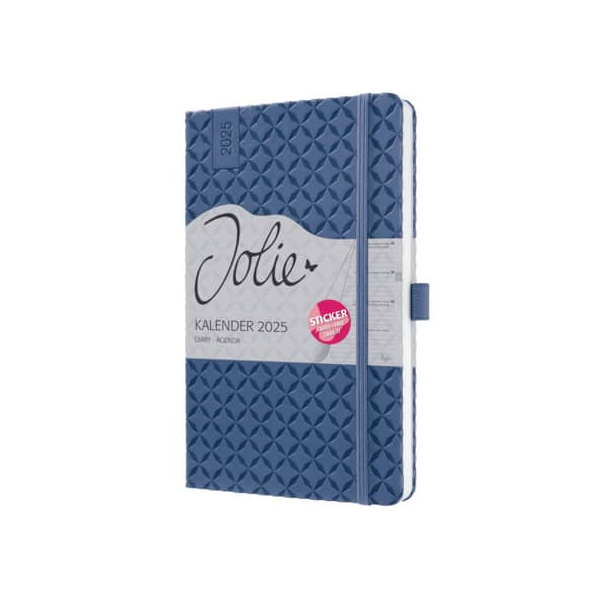 4004360784286 - Buchkalender J5101 Jolie dunkelblau 2 Seiten   1 Woche 135x203mm (HxB) (ca A5) 2025 4004360784286 Sigel