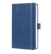 Buchkalender J5100, dunkelblau, 1 Woche / 2 Seiten, 9,5x15cm (A6), 2026
