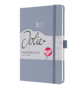 Buchkalender J5407, Jolie, flieder, 1 Woche / 2 Seiten, 13,5x20,3cm (A5), 2025