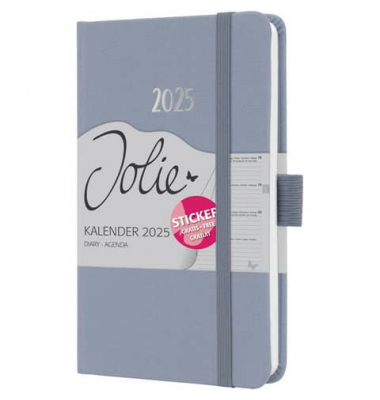 Buchkalender J5406, Jolie, flieder, 1 Woche / 2 Seiten, 9,5x15cm (A6), 2025