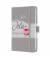 Buchkalender J5402, grau, 1 Woche / 2 Seiten, 9,5x15cm (A6), 2026