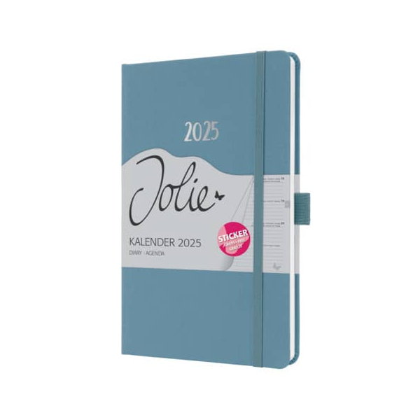 12 Stück Sigel Buchkalender J5401, blau, 1 Woche / 2 Seiten (A5), 2026 4004360784606 Sigel