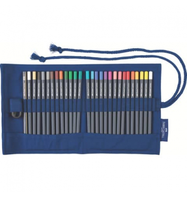 Farbstift Goldfaber permanent, 114752, farbig sortiert, rund, Stifterolle