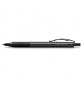 Kugelschreiber BASIC Black, Carbon 148888, schwarz, B, nachf&uuml;llbar