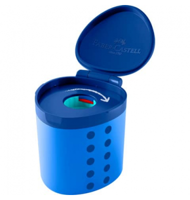 Dosenspitzer einfach Grippy blau