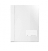 Schnellhefter 269002, A4+, weiß, Kunststoff, Vorderdeckel transparent