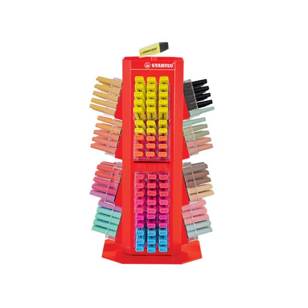 4006381603645 - Textmarker STABILO BOSS ORIGINAL Rotating Tower ?BOSS? 70 240-02 rot 2-5mm Keilspitze 4006381603645 240 Stück