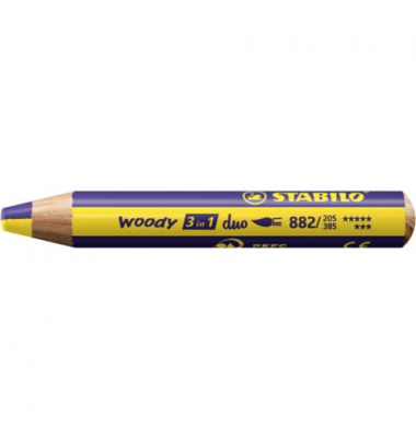Aquarellfarbstift Woody gelbviolett