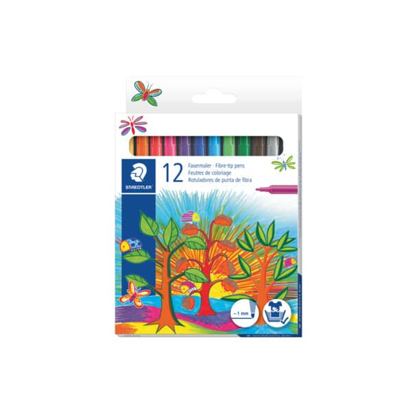 10 Stück Staedtler Faserschreiber 12ST sortiert 4007817015711 Staedtler 12 Stück