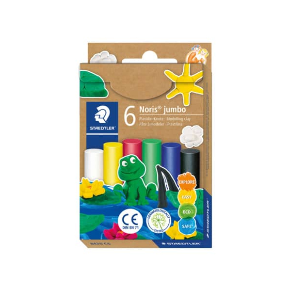 6 Stück Staedtler Kinderknete 6ST Standardfarben sortiert 4007817103050 Staedtler 6 Stück