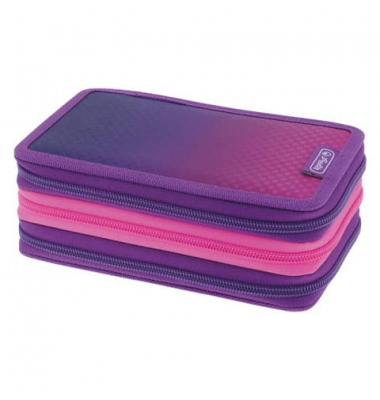 Schüleretui TriCase 31-tlg. pinkpurple