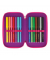Schüleretui TriCase 31-tlg. pinkpurple