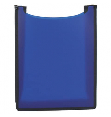 Heftbox 19481, A4 dunkelblau transparent, Kunststoff