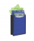 Heftbox 19481, A4 dunkelblau transparent, Kunststoff