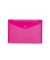 Dokumententasche Brieftaschen - Kollektion 20075, Din A4 quer, transparent pink, Polypropylen (PP), Druckknopf