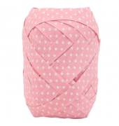 Eikn&auml;uel 1214 010 21,  wei&szlig;e Punkte, 10mm x 12m, rosa/wei&szlig;