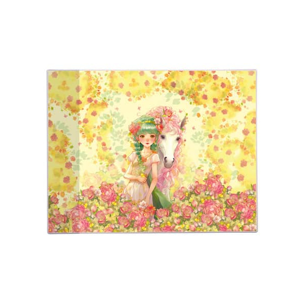 4009835751329 - Schreibunterlage Akira 75 132 bunt Pferd mit Prinzessin 49x38cm 4009835751329 Goldbuch