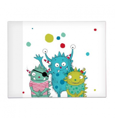 Schreibunterlage Monster 75 430 bunt Monster 49x38cm