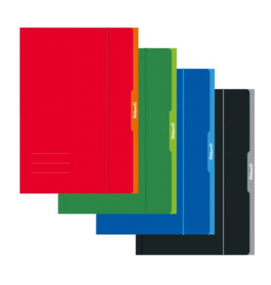 Sammelmappe Schul-Basics 276849, A4 farbig sortiert, Karton