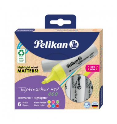 Textmarker 823333, Etui, farbig sortiert, 1mm, 2mm, 5mm Keilspitze