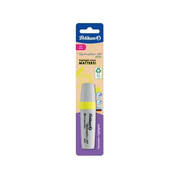 8 Stück Pelikan Textmarker 823401, neongelb, 1-5mm  4012700823403 Pelikan