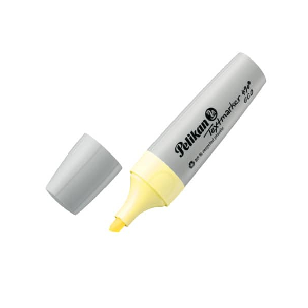 10 Stück Pelikan Textmarker 823449, pastellgelb, 1,2+5mm  4012700823441 Pelikan