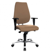 Bürodrehstuhl Sitness 30, braun, mit Armlehnen, bis 110kg