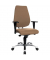 B&uuml;rodrehstuhl Sitness 30, braun / silber, mit Armlehnen, bis 110kg, ohne Kopfst&uuml;tze