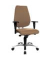 B&uuml;rodrehstuhl Sitness 30, braun / silber, mit Armlehnen, bis 110kg, ohne Kopfst&uuml;tze