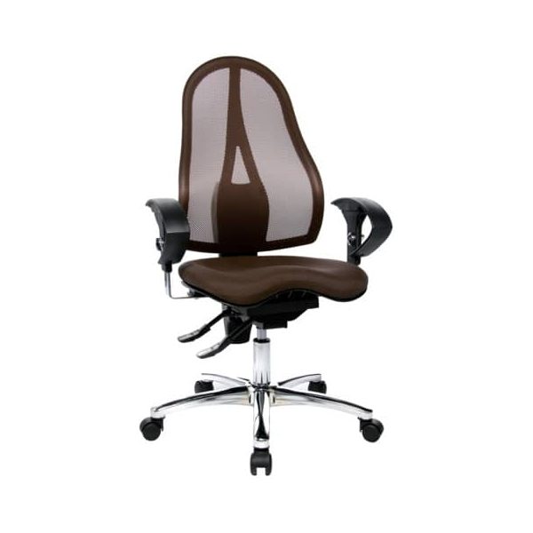 4014296066271 - Bürodrehstuhl Sitness 15 braun mit Armlehnen bis 110kg 4014296066271 Topstar
