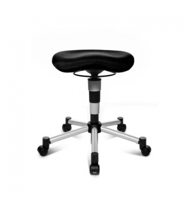 Hocker BAL27G20H, schwarz, mit Rollen, bis 110