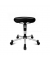 Hocker BAL27G20H, schwarz, mit Rollen, bis 110
