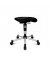 Hocker BAL27G20H, schwarz, mit Rollen, bis 110