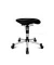 Hocker BAL27G20H, schwarz, mit Rollen, bis 110