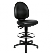 Arbeitsdrehstuhl TEC 50, schwarz / schwarz, bis 110kg, ohne Kopfst&uuml;tze