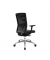 B&uuml;rodrehstuhl SITNESS AIRWORK, schwarz / silber, mit Armlehnen, bis 110kg, ohne Kopfst&uuml;tze