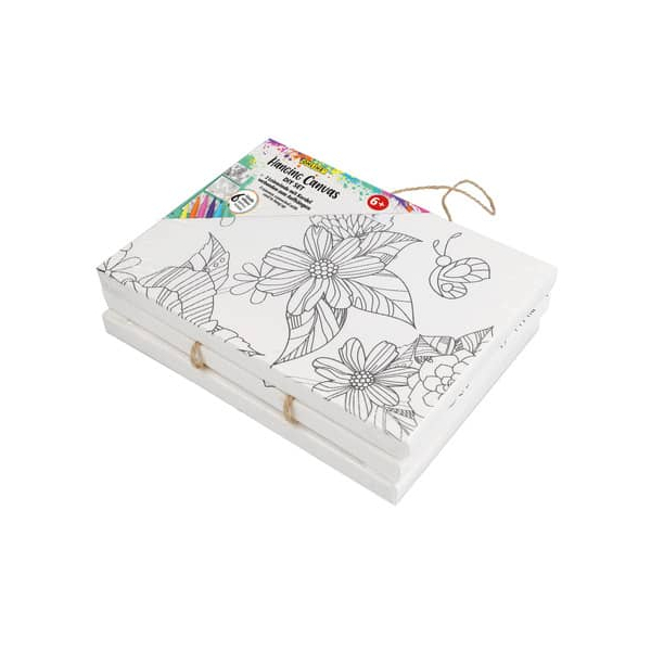 6 Stück Online Bastelset Hanging Canvas Floral 4014421610379 Online