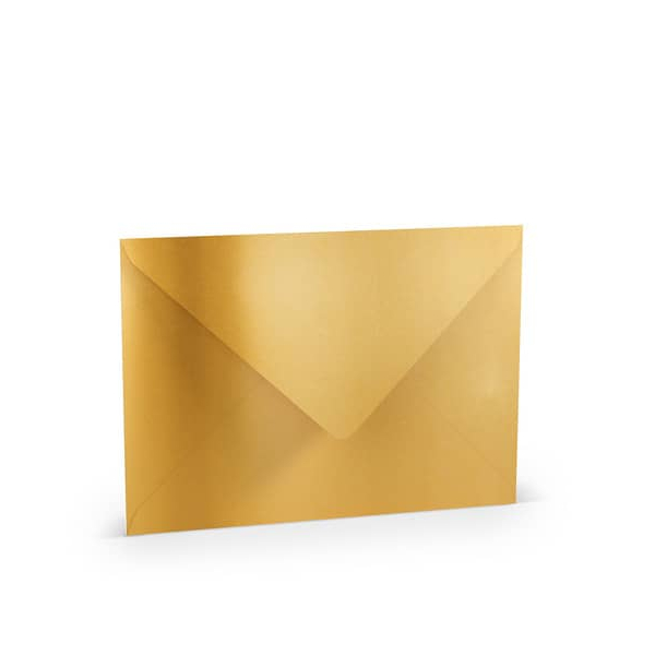 25 Stück Rössler Designbriefumschlag Paperado 16401375, C4, nassklebend, 100g, gold 4014969221082 Rössler