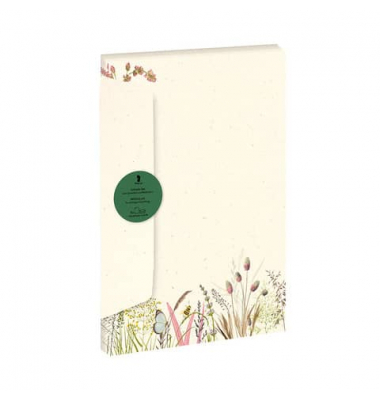 Briefpapier 11341689800, Bl&uuml;ten im Wind, A4, 100g