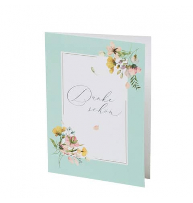 Briefkarten 1190191544 DIN B6 (12,5 cmx17,6 cm) "Dankesch&ouml;n" bunt