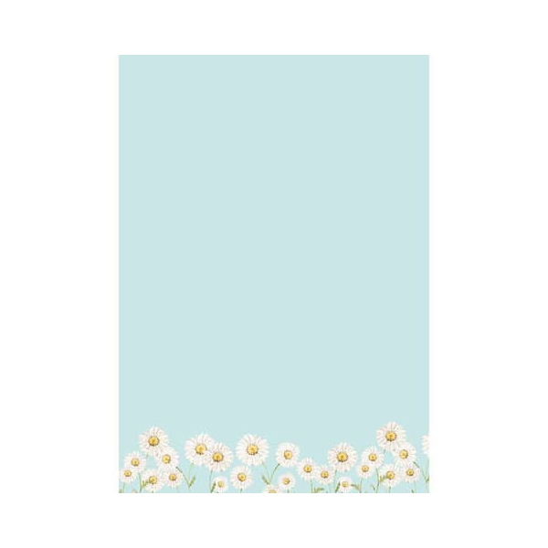 50 Stück Rössler Briefpapier 16431695800, Marguerite, A4, 100g 4014970461378 Rössler
