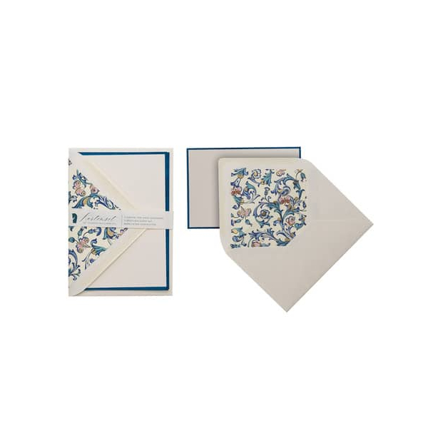 4 Stück Rössler Briefkarten 1182061515 handgerändert Eleganza Firenze bunt Papier 4014970465444 Rössler 4 Stück