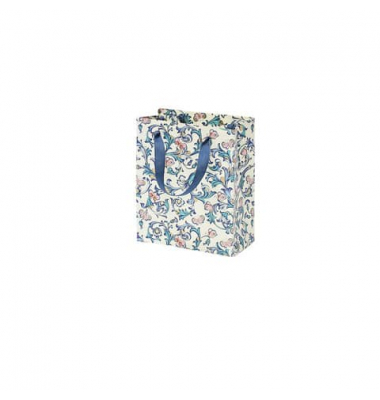 Geschenktasche 13701515000, allgemein, Schleifenband, Blumenmuster, 130mm x 160mm