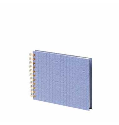 Fotospiralbuch Leaf Blue