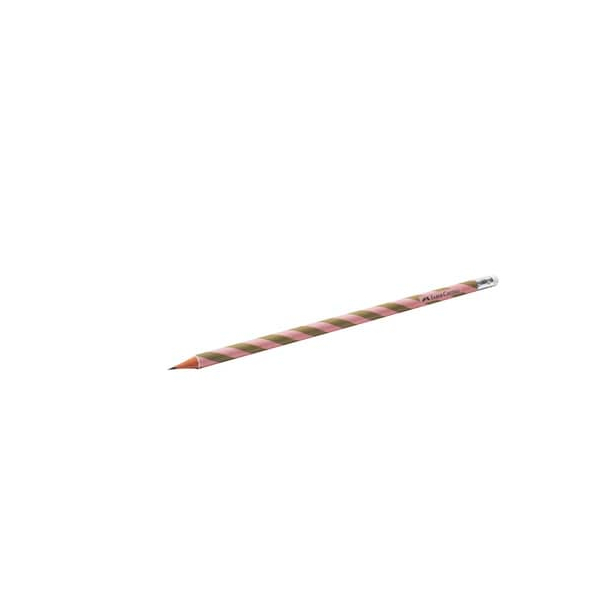 12 Stück Rössler Bleistift rose/green, 14101529000, rose/green, mit Radiergummi 4014970472770 Rössler