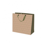 Geschenktasche 13721529000 Geschenktragtasche, neutral, Schleifenband, Blatt, 31cm x 26cm