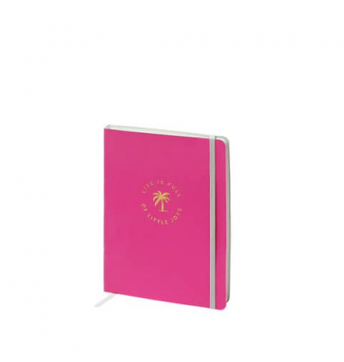 Notizbuch 18811566001, pink, 15,3x20,2cm, liniert, 100g, 128 Blatt / 256 Seiten