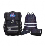 Schulranzen-Set 9660253000 Compacto, Tron, mit Einhand-Magnet-Schloss