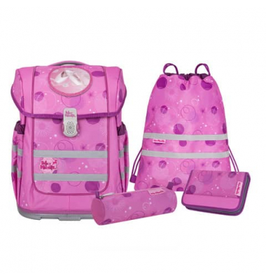 Schulranzen-Set 9660257000 Compacto, Pinky, mit Einhand-Magnet-Schloss