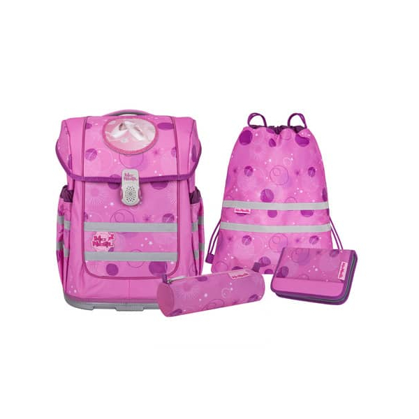 McNeill Schulranzen-Set 9660257000 Compacto, Pinky, mit Einhand-Magnet-Schloss 4017245965779 McNeill